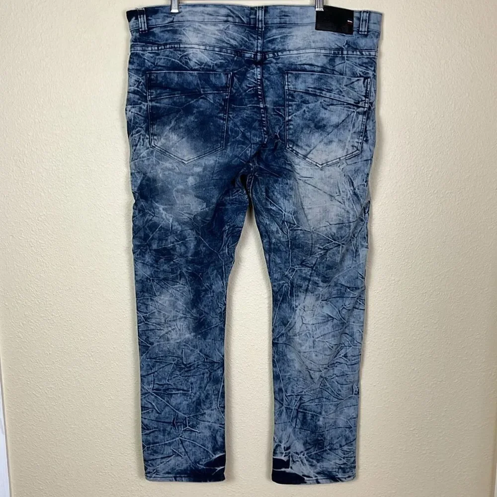 Bleeker & Mercer acid wash jeans 42” waist x 32” inseam